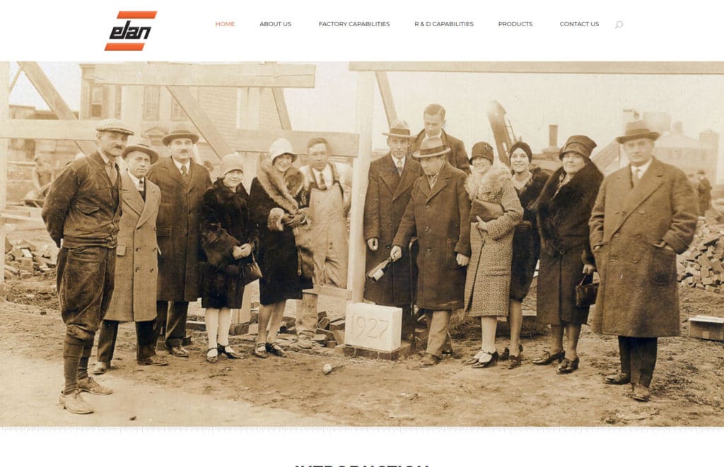 California web design and website development for a chemical company