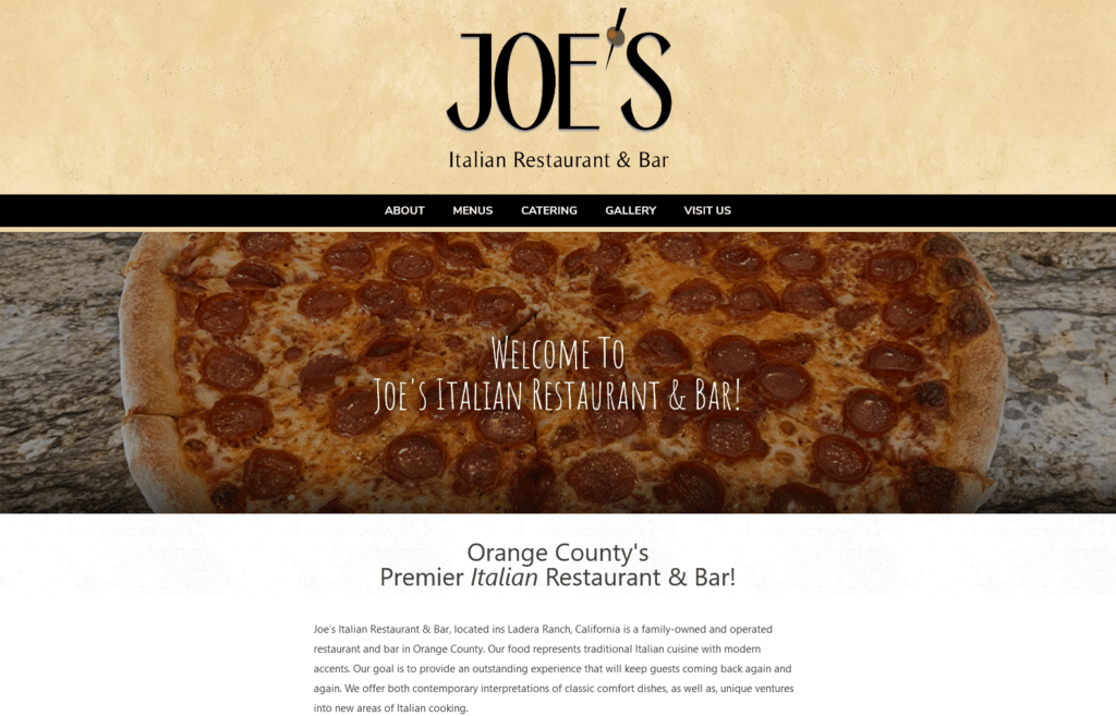 Joe’s Italian Restaurant & Bar